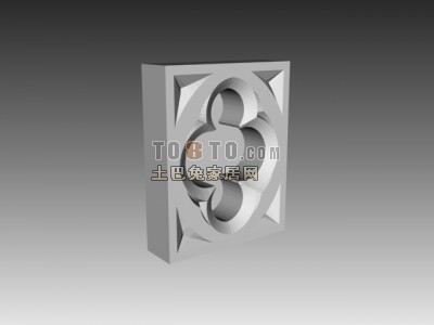 欧式构件3d模型下载