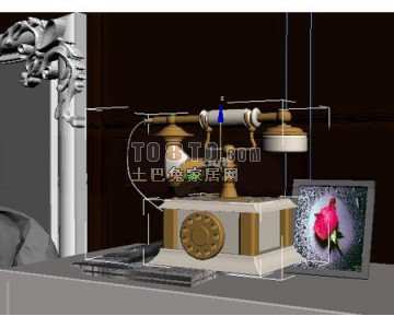 白色欧式现代IT设备3d模型下载
