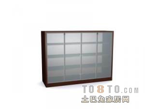 办公柜3d模型下载