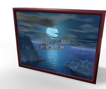 装饰挂画3d模型下载