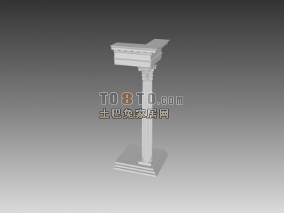 欧式构件3d模型下载