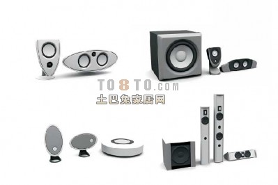 白色音箱3d模型下载
