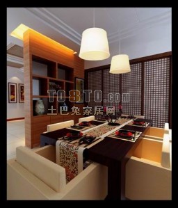 餐厅653d模型下载