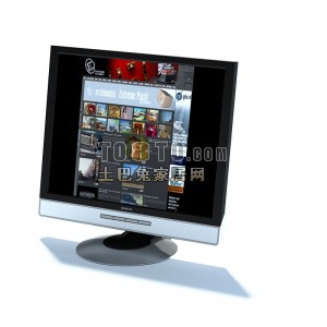 液晶电视机-液晶显示屏3d模型下载