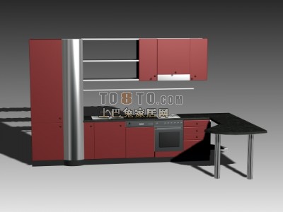 橱柜3d模型下载