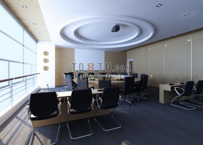 办公室顶3d模型下载
