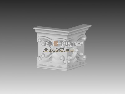 欧式构件3d模型下载