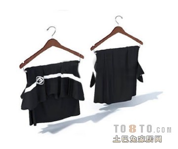 衣服衣架3d模型下载