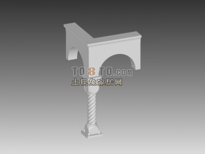 欧式构件3d模型下载