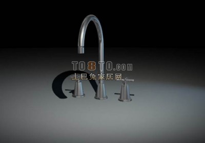 白色水龙头3d模型下载