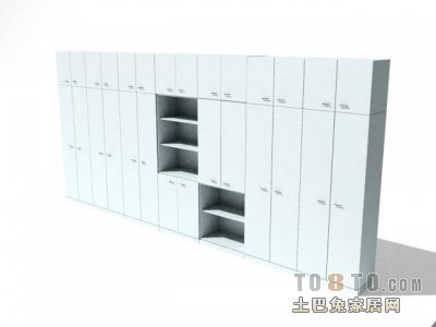 办公柜3d模型下载