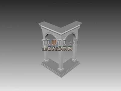 欧式构件3d模型下载