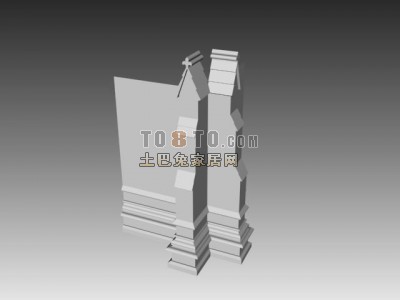 欧式构件3d模型下载