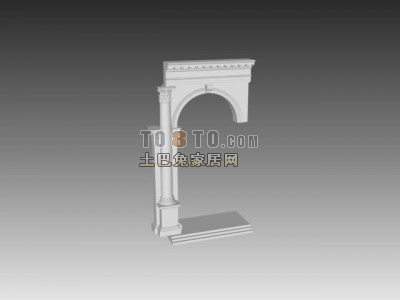 欧式构件3d模型下载