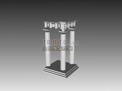 欧式构件3d模型下载