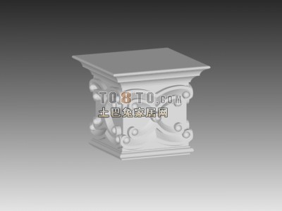 欧式构件3d模型下载
