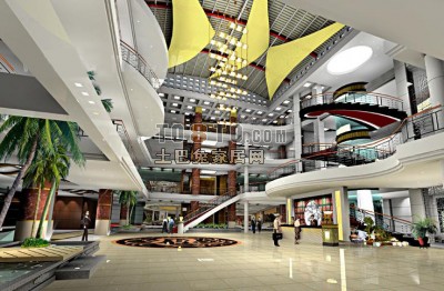 酒店3d模型下载