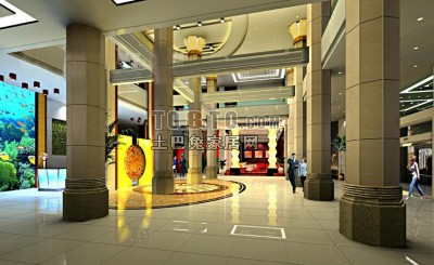 酒店3d模型下载