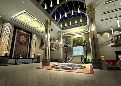 酒店3d模型下载