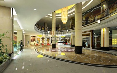 酒店3d模型下载