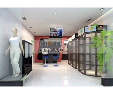 服装店设计3d模型下载