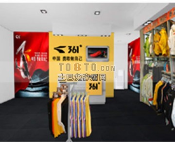 服装展厅免费3d模型下载