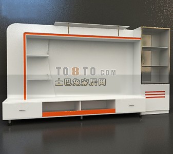 现代风格其它(柜子)3d模型下载