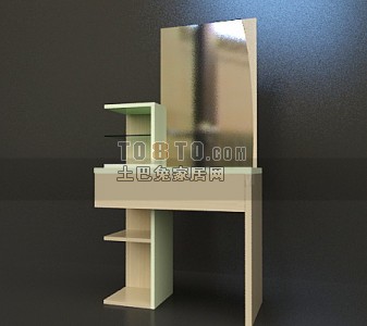 现代风格梳妆/化妆台3d模型下载