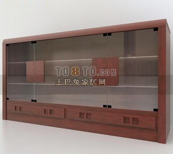 中式长柜子3d模型下载