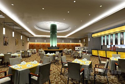 现代餐馆183d模型下载