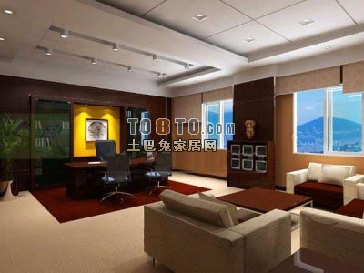 办公室3d模型下载