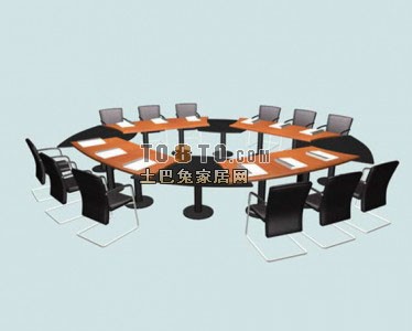 会议桌3d模型下载