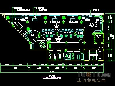 营业厅实套装修施工图