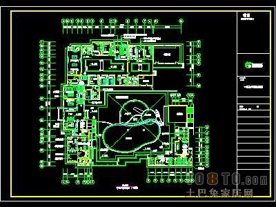 洗浴中心装修施工图纸