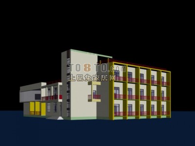 户外建筑3d模型下载