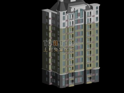 楼房111F3d模型下载
