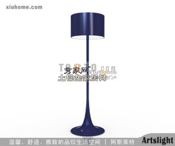 黑绅士落地灯 max3d模型下载