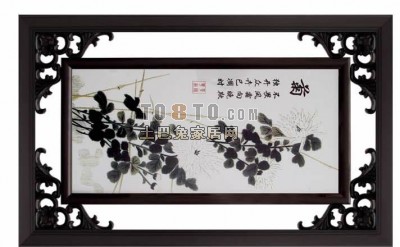 中式挂饰3d模型下载