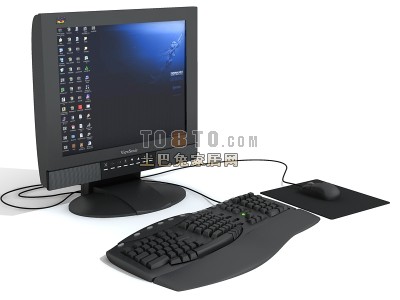 液晶显示频3d模型下载
