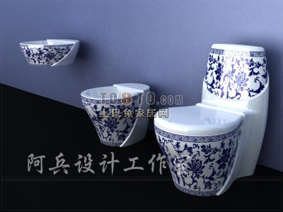 卫浴三件套3d模型下载