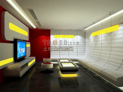 简单ktv3d模型下载