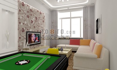 小客厅3d模型下载