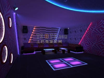 KTV包房场景3d模型下载