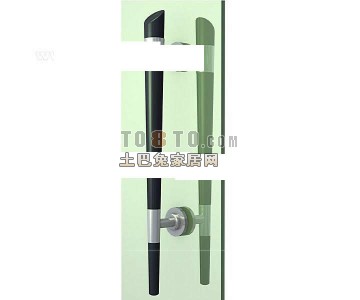 欧式玻璃门把手3d模型下载