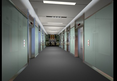 过道3d模型下载