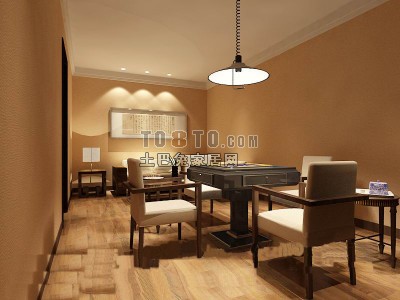 酒店包房33d模型下载