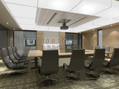 会议室3d模型下载