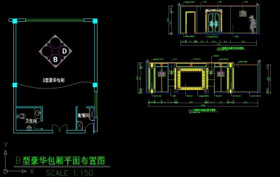 B型豪华包厢BD立面