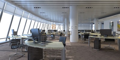 办公室23d模型下载