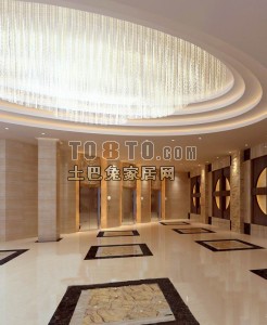 酒店大堂3d模型下载